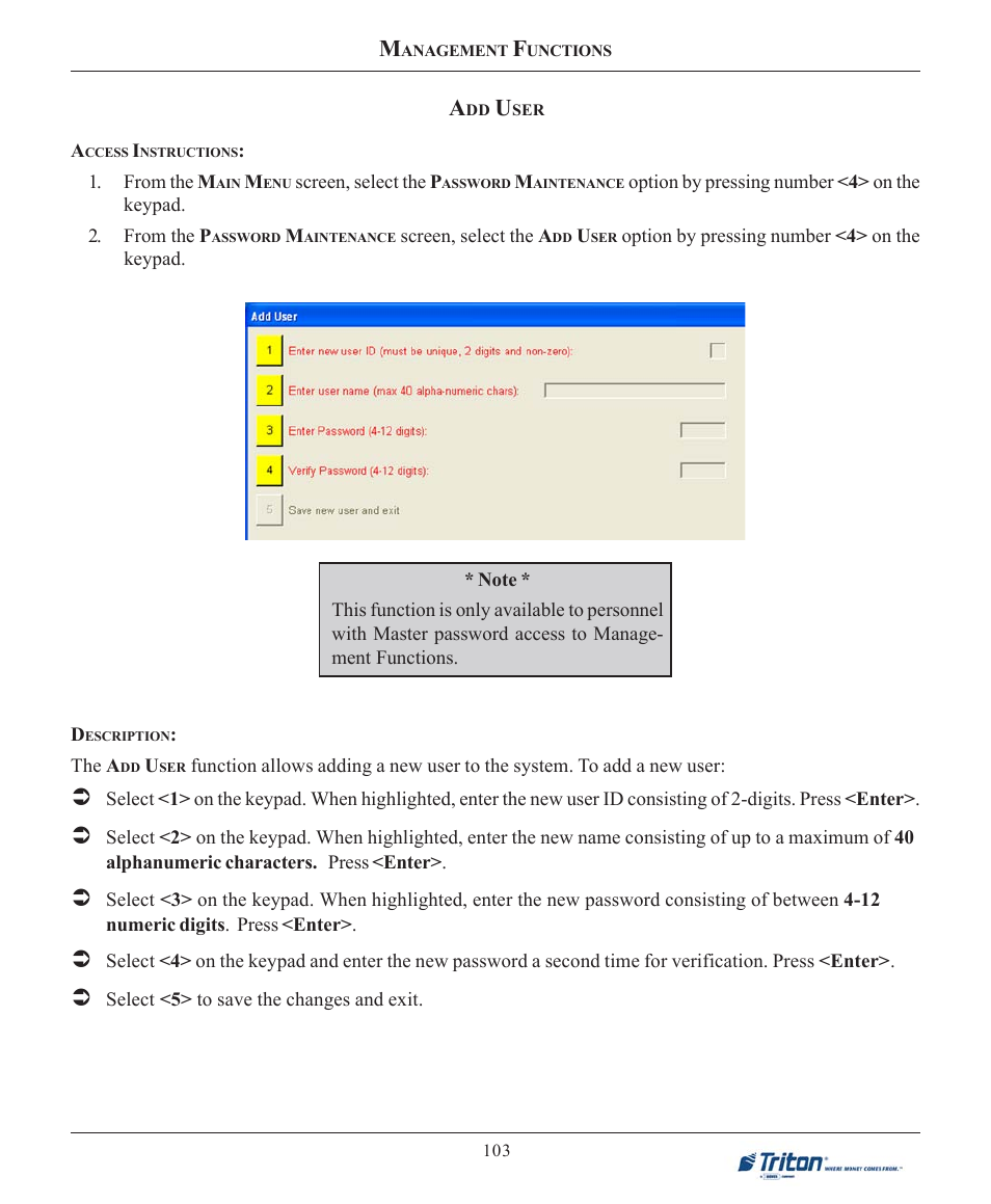Triton FT7000XP User Manual User Manual | Page 113 / 222