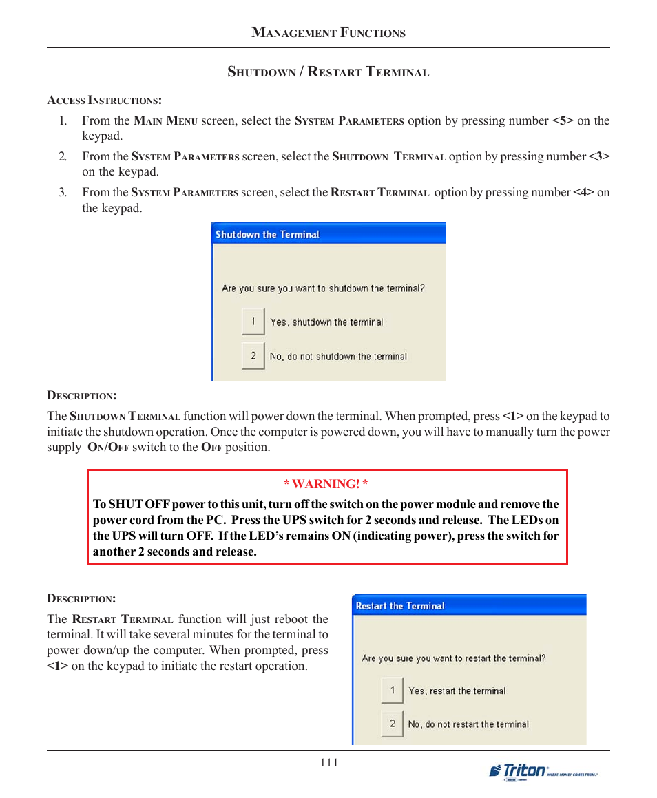 Triton FT7000XP User Manual User Manual | Page 121 / 222