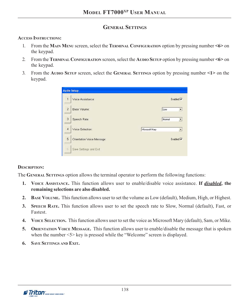 Ft7000 | Triton FT7000XP User Manual User Manual | Page 148 / 222