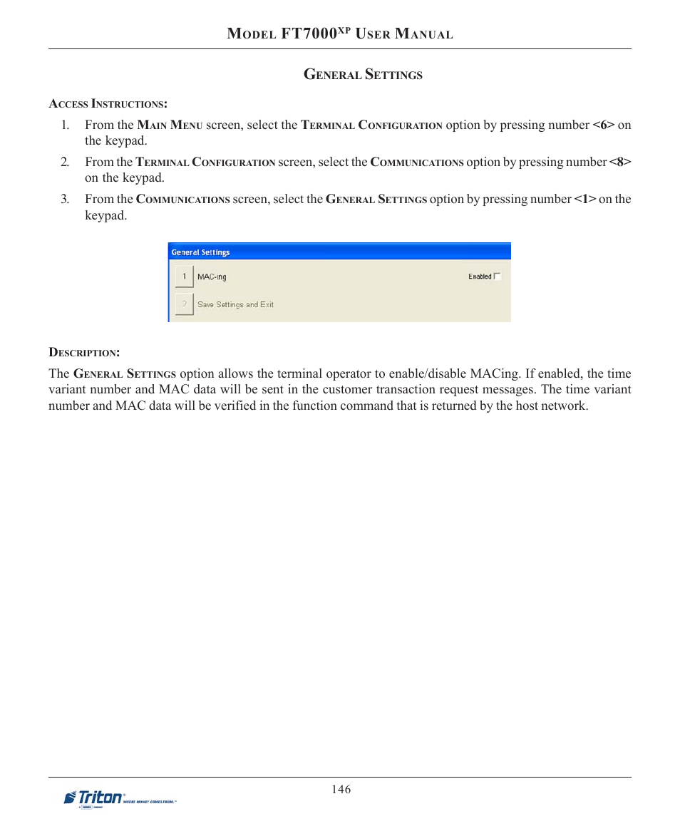 Ft7000 | Triton FT7000XP User Manual User Manual | Page 156 / 222