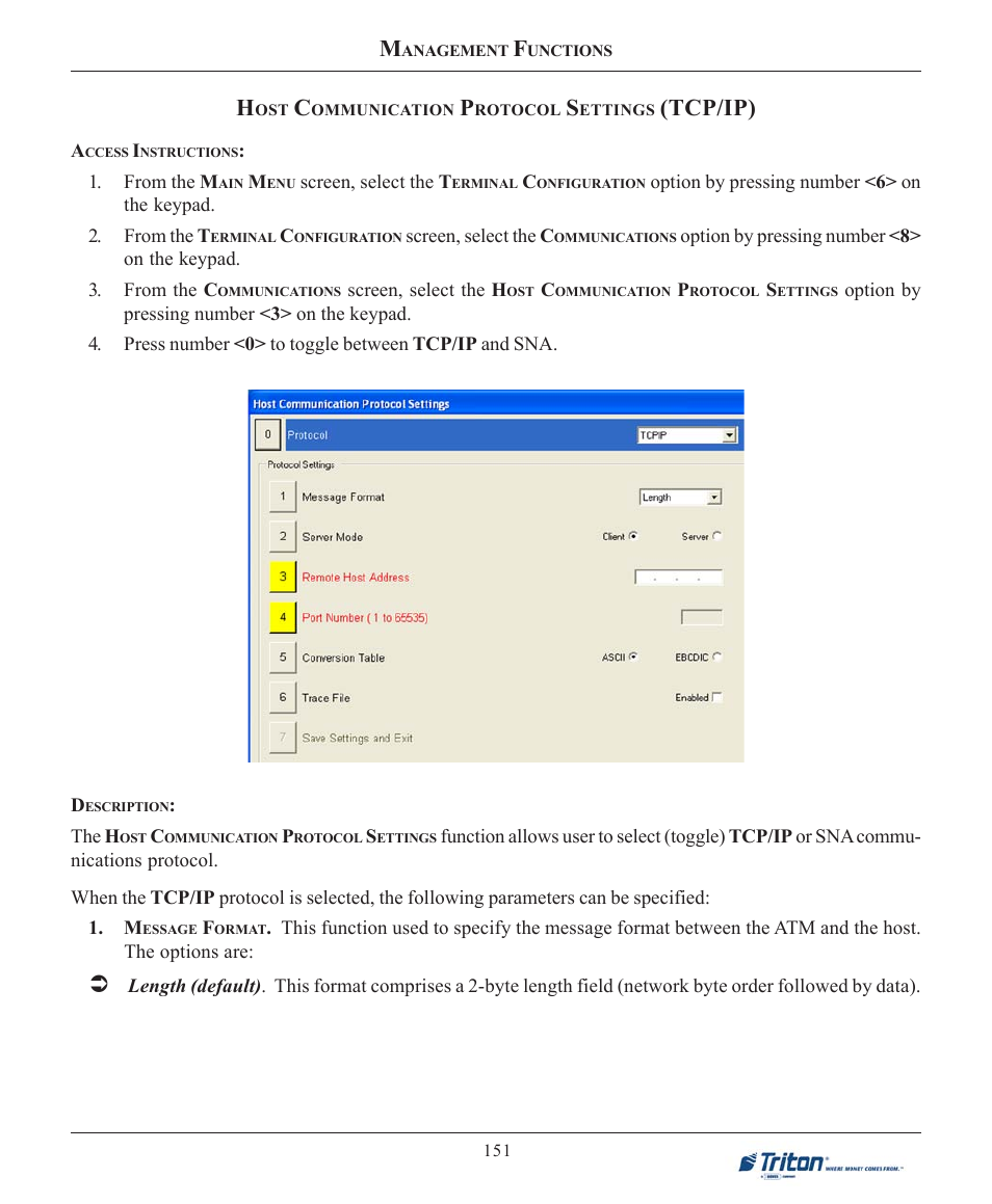 Tcp/ip) | Triton FT7000XP User Manual User Manual | Page 161 / 222