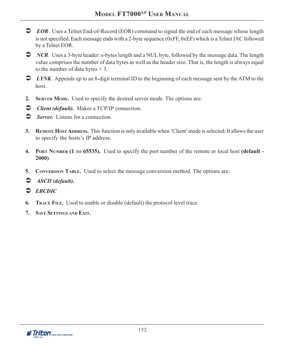 Ft7000 | Triton FT7000XP User Manual User Manual | Page 162 / 222