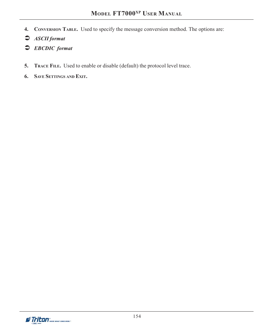Ft7000 | Triton FT7000XP User Manual User Manual | Page 164 / 222