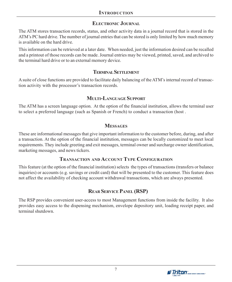 Rsp) | Triton FT7000XP User Manual User Manual | Page 17 / 222