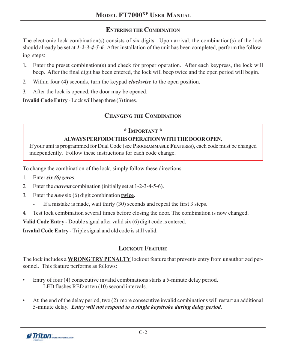 Ft7000 | Triton FT7000XP User Manual User Manual | Page 210 / 222