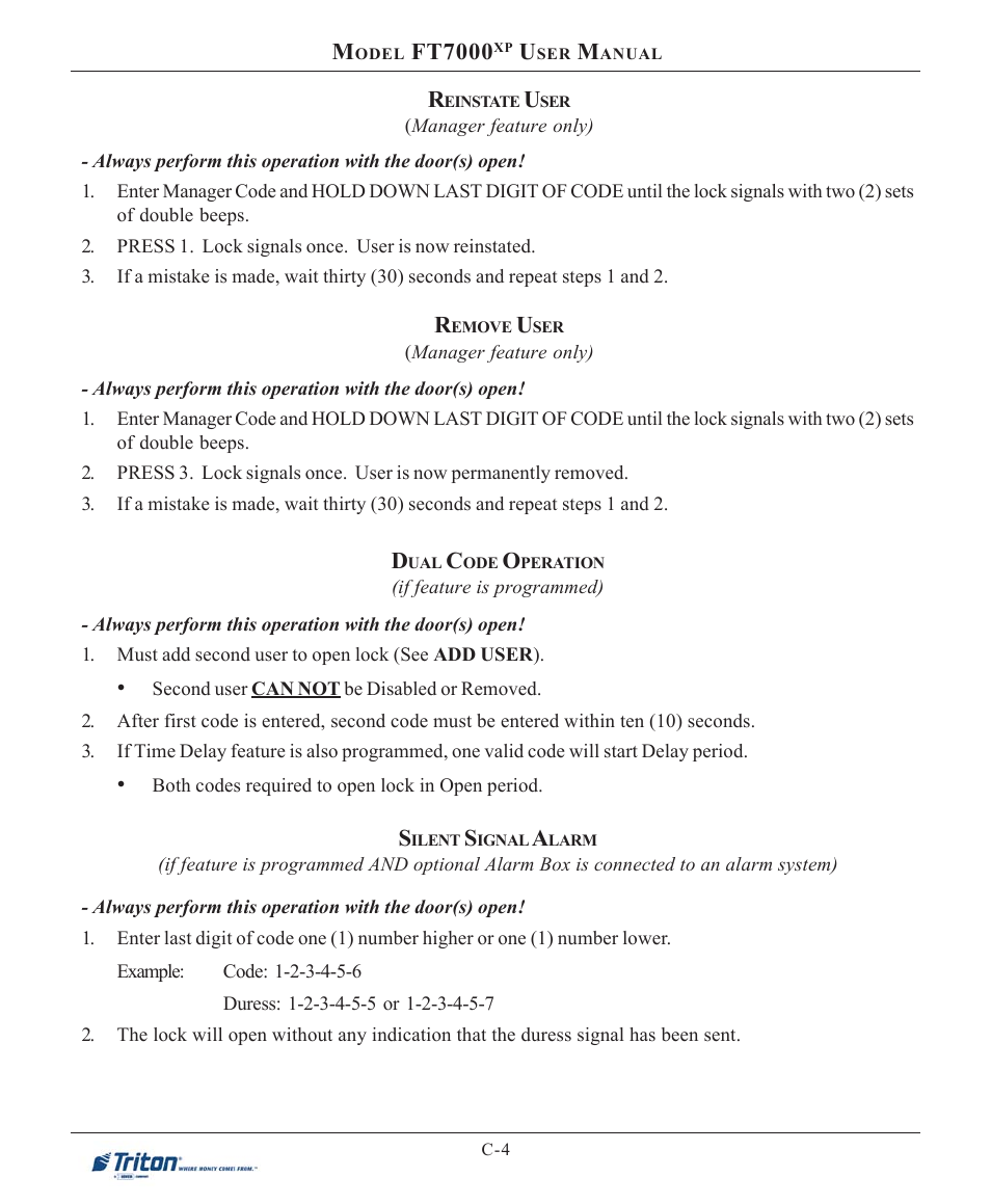 Ft7000 | Triton FT7000XP User Manual User Manual | Page 212 / 222