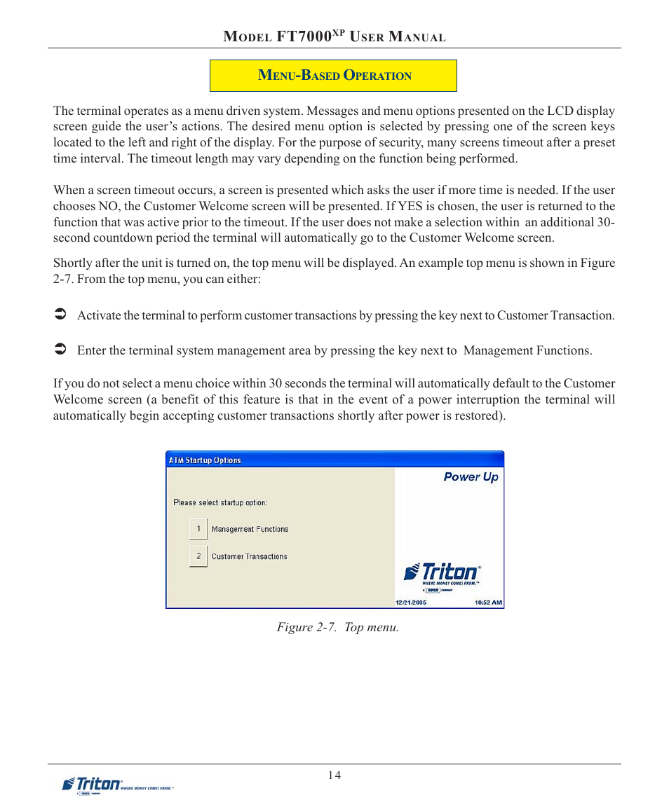 Ft7000 | Triton FT7000XP User Manual User Manual | Page 24 / 222