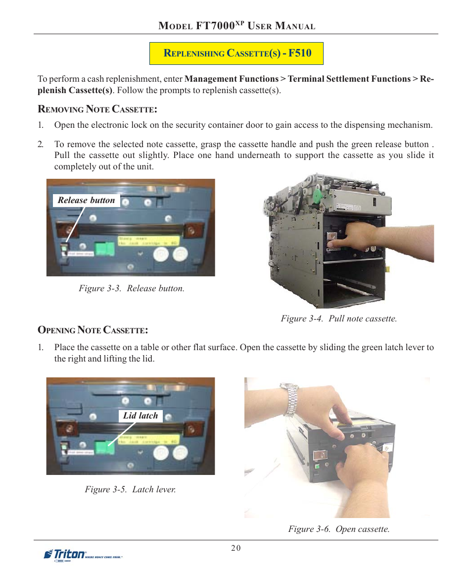 Ft7000, F510 | Triton FT7000XP User Manual User Manual | Page 30 / 222
