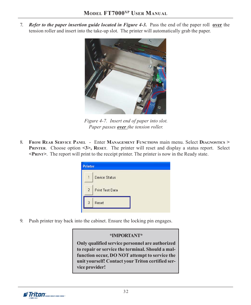 Ft7000 | Triton FT7000XP User Manual User Manual | Page 42 / 222