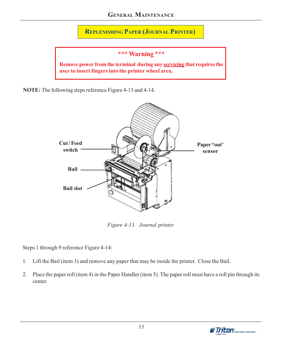 Warning | Triton FT7000XP User Manual User Manual | Page 45 / 222