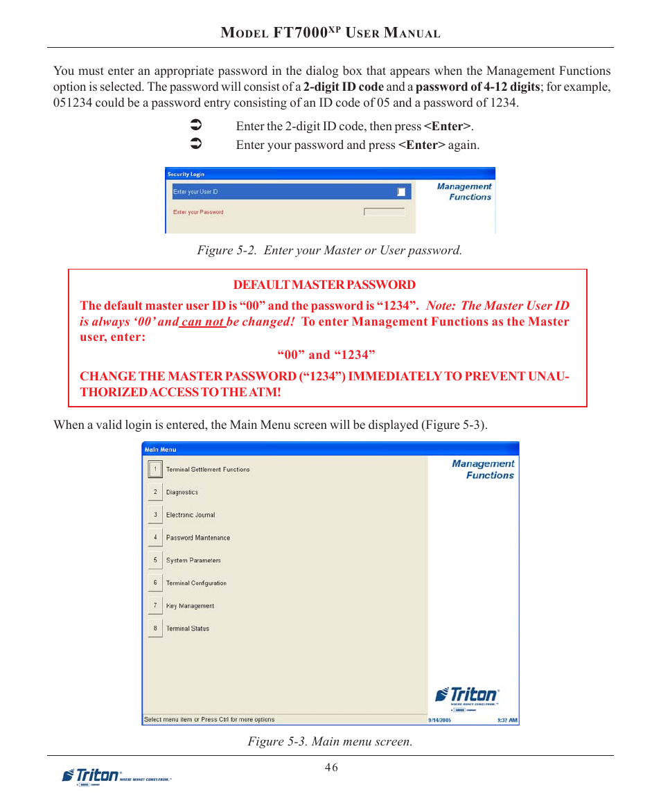 Ft7000 | Triton FT7000XP User Manual User Manual | Page 56 / 222