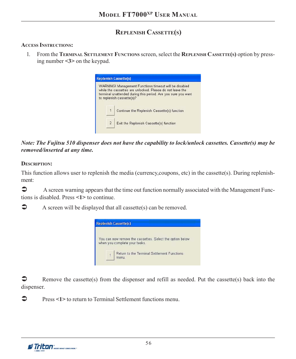 Ft7000 | Triton FT7000XP User Manual User Manual | Page 66 / 222