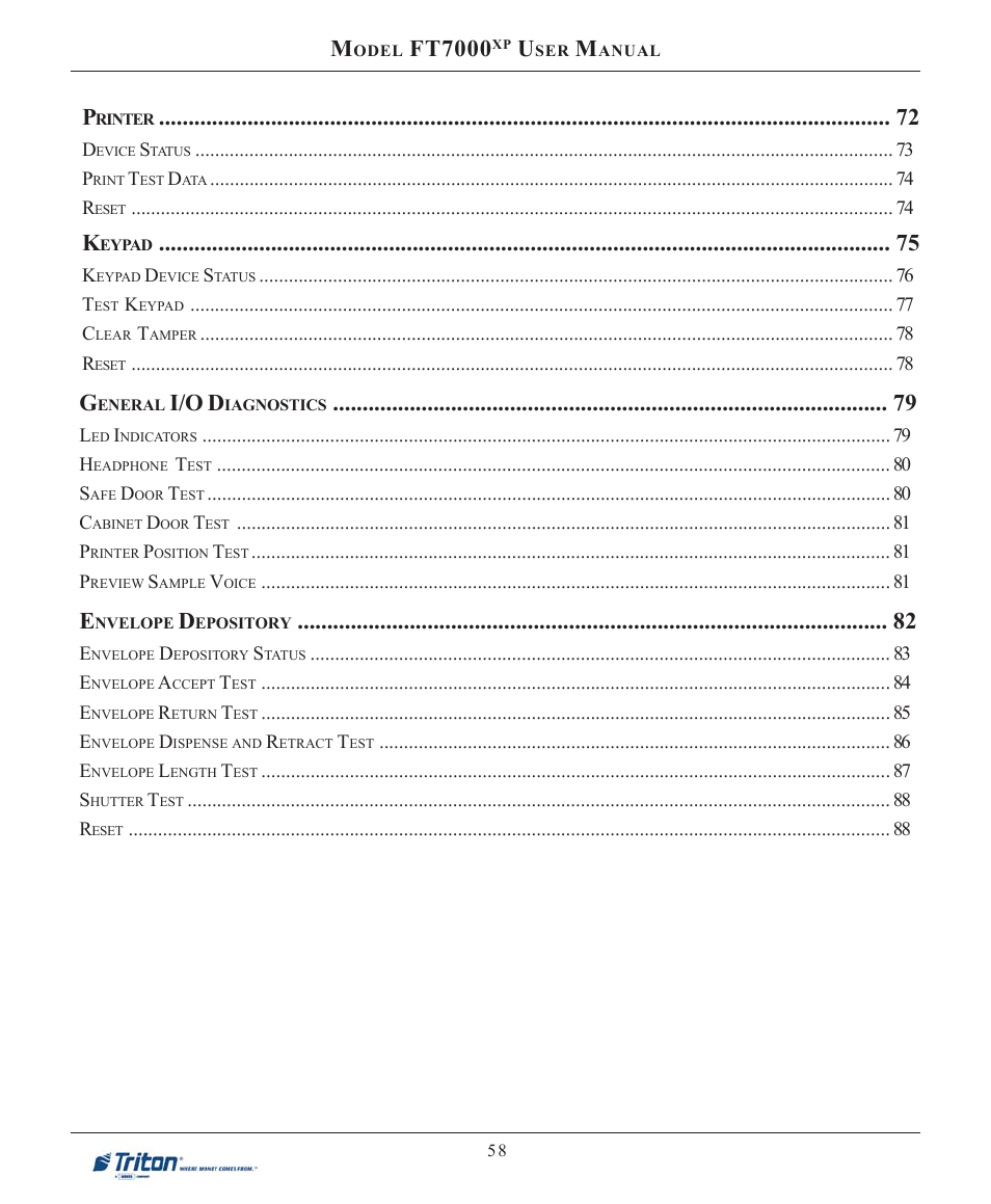 Ft7000, I/o d | Triton FT7000XP User Manual User Manual | Page 68 / 222