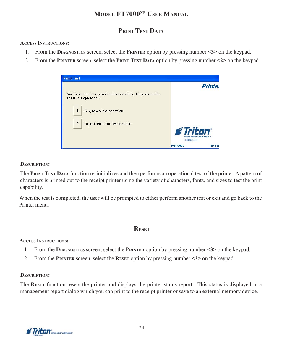 Ft7000 | Triton FT7000XP User Manual User Manual | Page 84 / 222