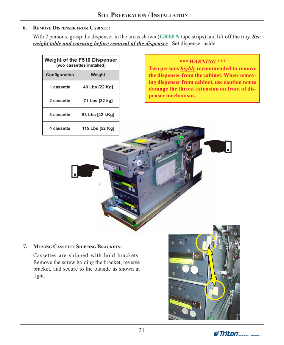 Triton FT7000XP Installation Manual User Manual | Page 31 / 59