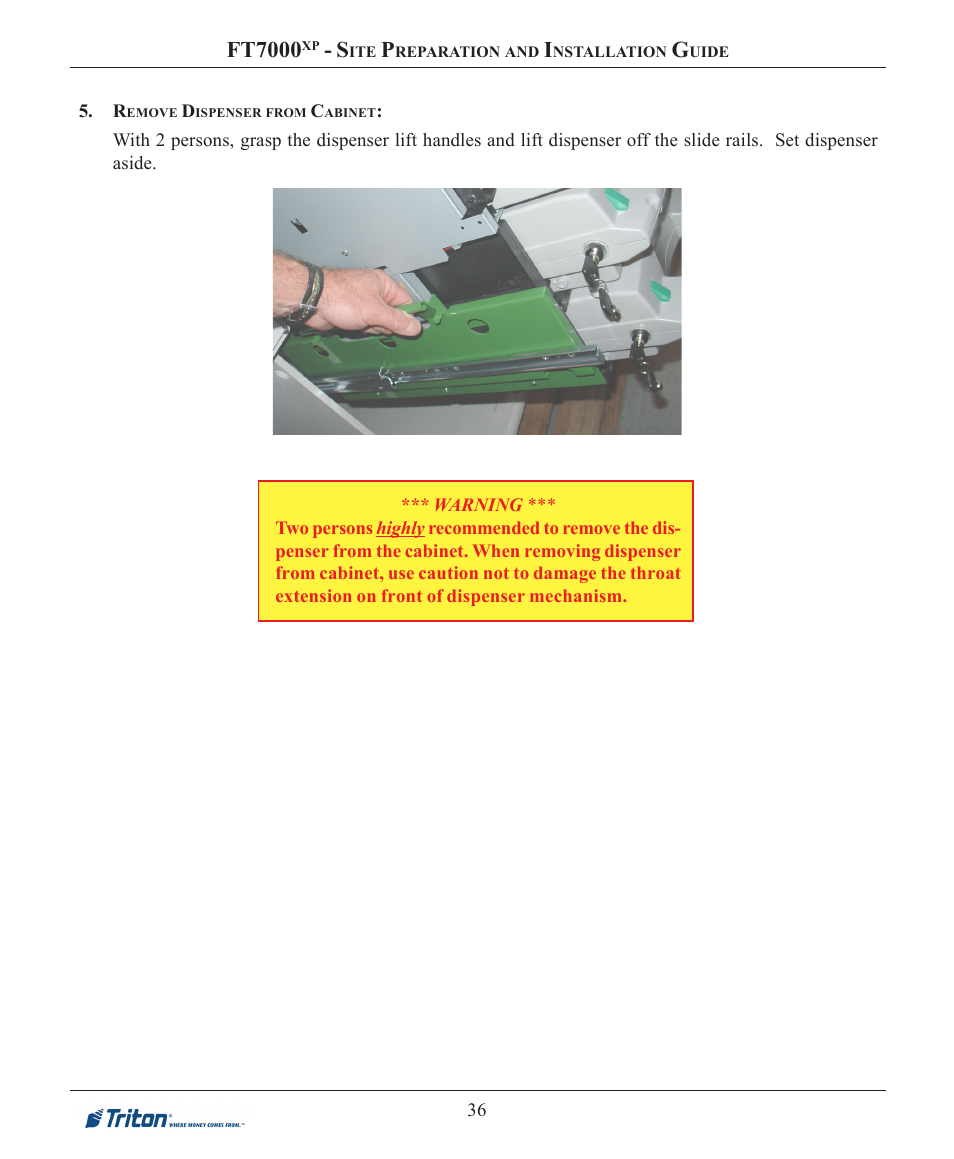 Ft7000 | Triton FT7000XP Installation Manual User Manual | Page 36 / 59