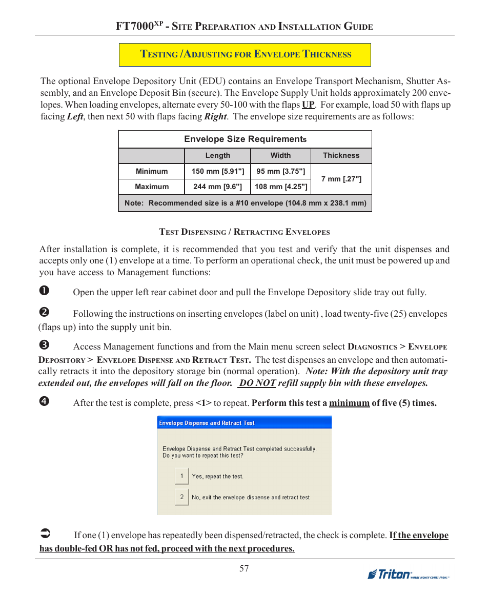 Ft7000 | Triton FT7000XP Installation Manual User Manual | Page 57 / 59