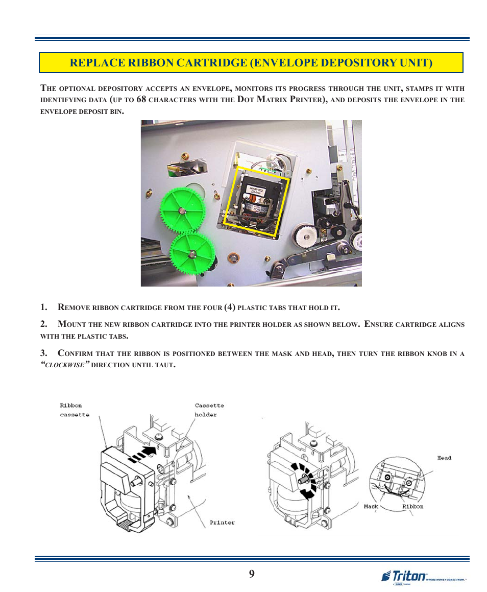 Triton FT7000XP Quick Reference Guide User Manual | Page 9 / 12