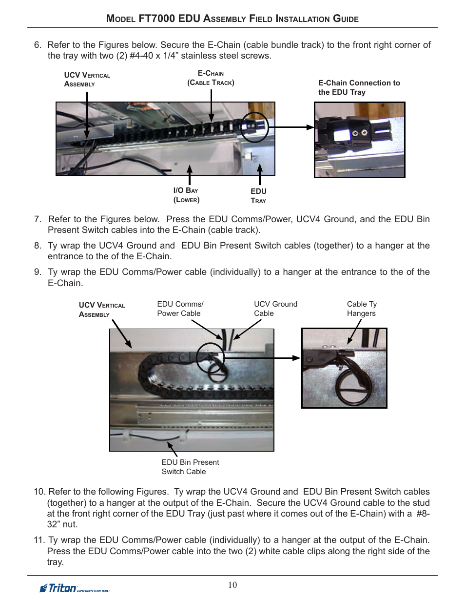 Ft7000 edu a | Triton FT7000 EDU Installation Manual User Manual | Page 10 / 14