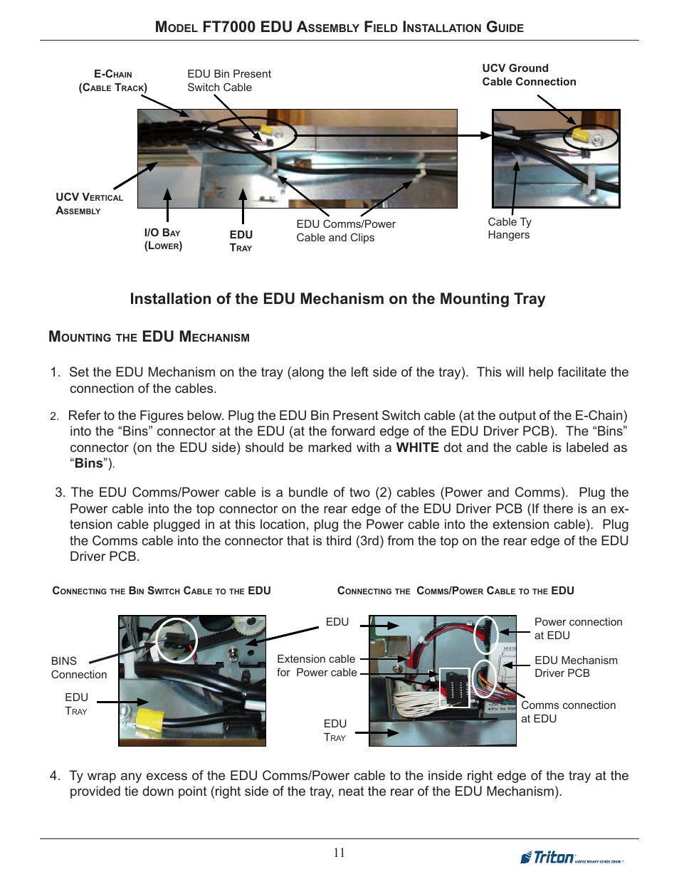 Ft7000 edu a, Edu m | Triton FT7000 EDU Installation Manual User Manual | Page 11 / 14