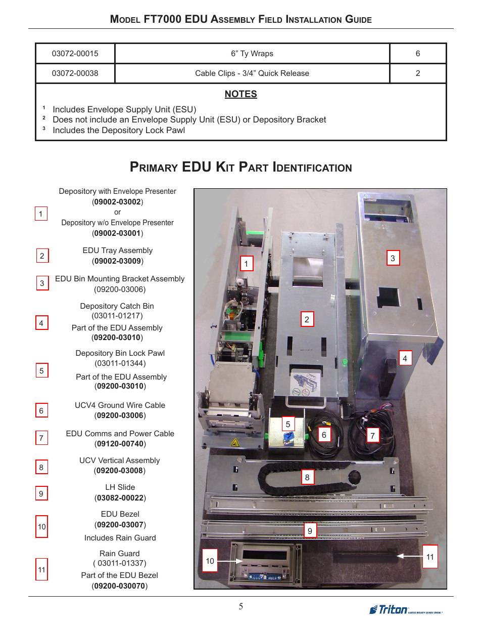 Edu k, Ft7000 edu a | Triton FT7000 EDU Installation Manual User Manual | Page 5 / 14