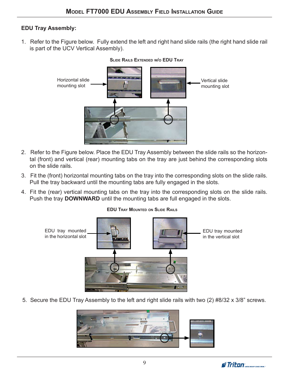 Ft7000 edu a | Triton FT7000 EDU Installation Manual User Manual | Page 9 / 14