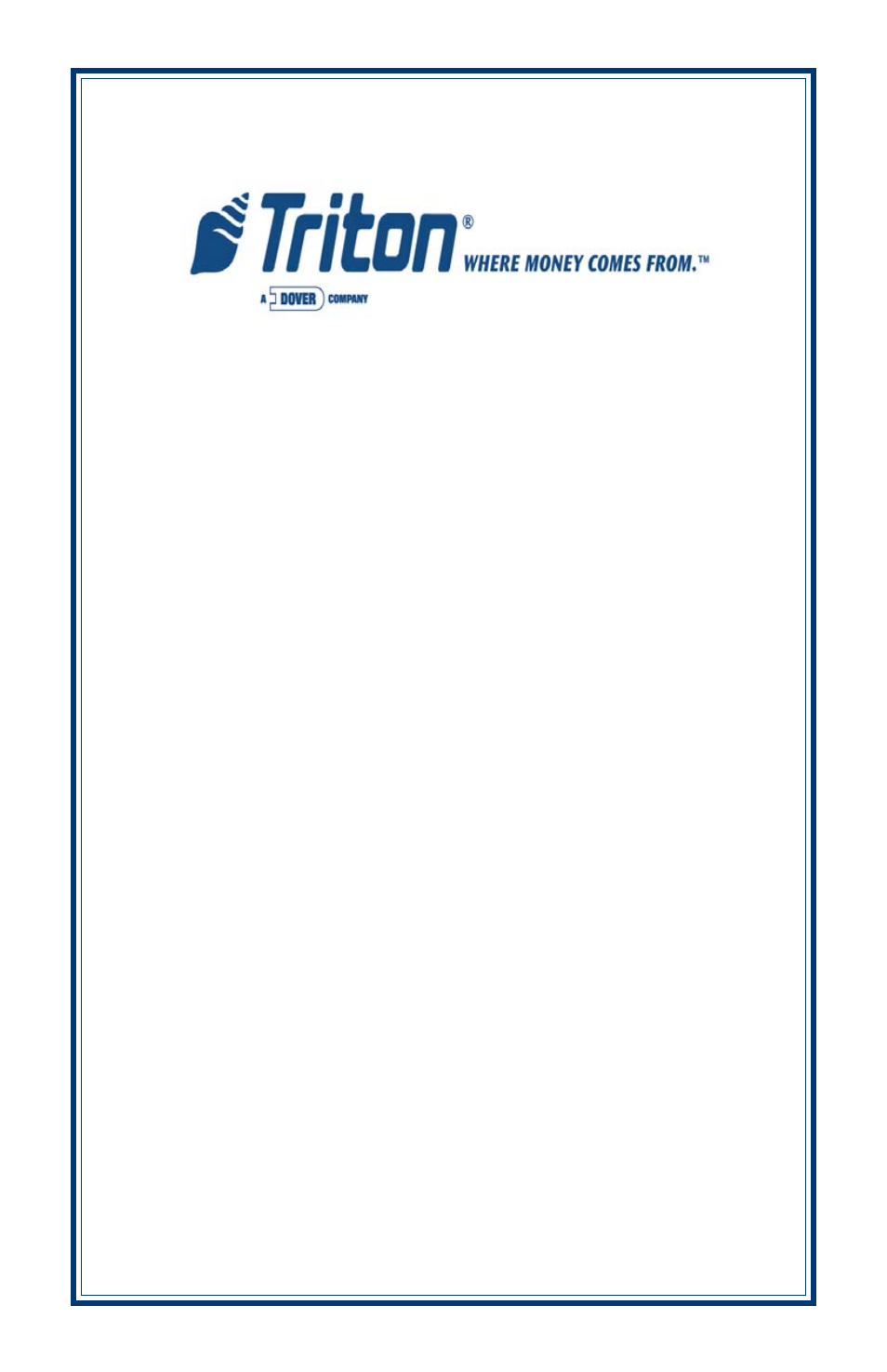 Triton FT5000 Installation Manual User Manual | 60 pages