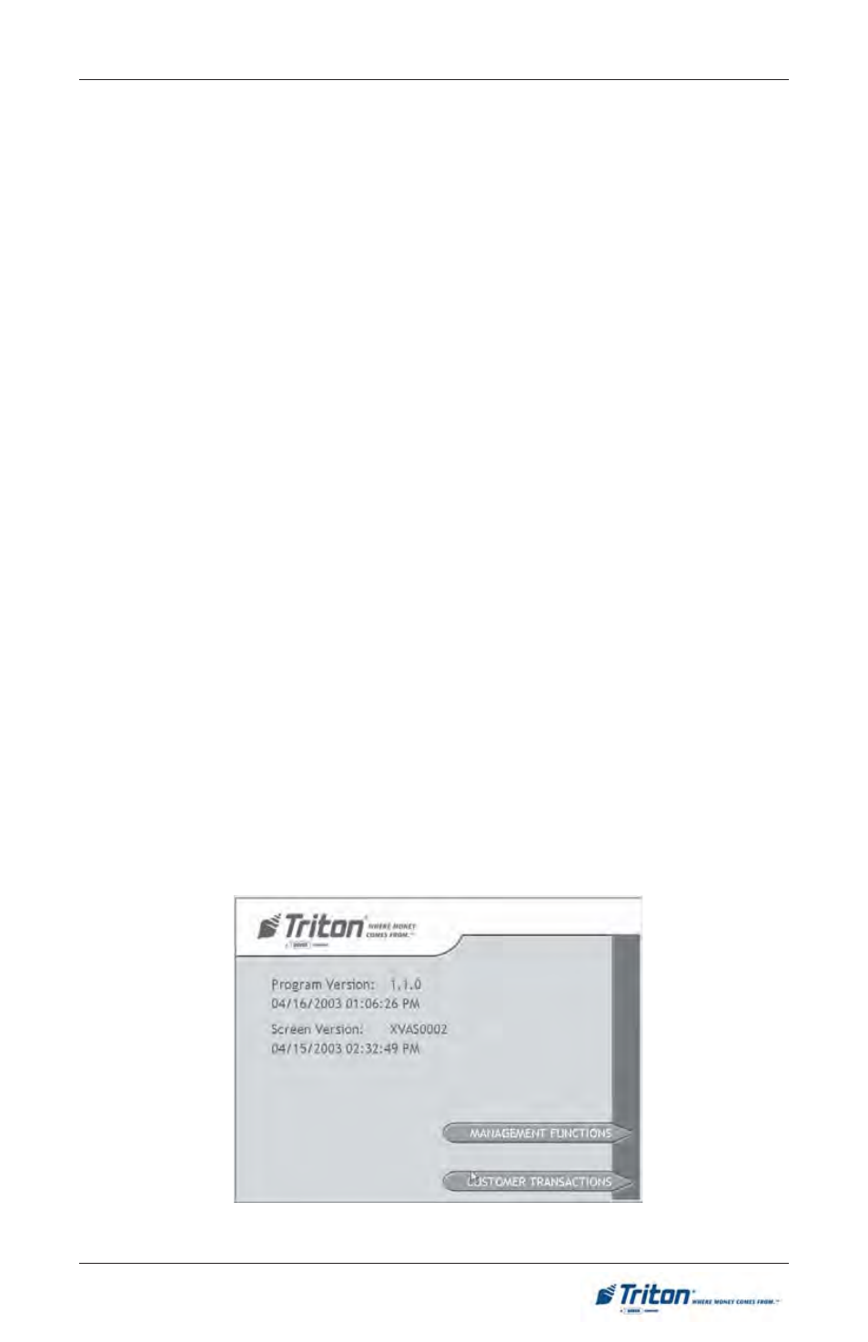 Menu-based operation | Triton FT5000 User Manual User Manual | Page 37 / 206