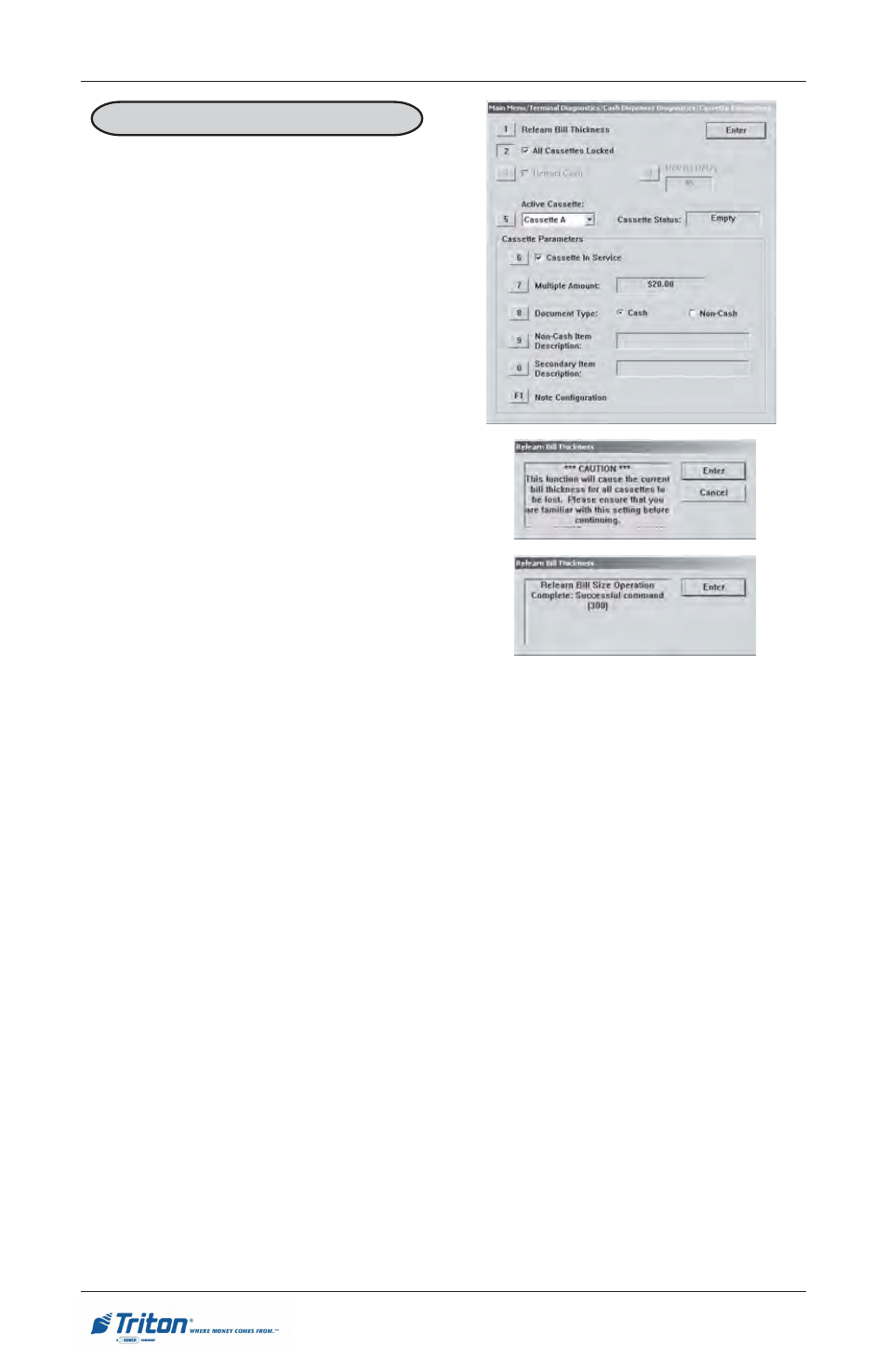 Rl5000 s | Triton RL5000 User Manual User Manual | Page 100 / 208