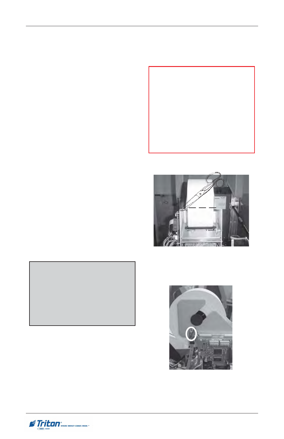 Rl5000 s, Introduction, Replenishing the receipt paper | Triton RL5000 User Manual User Manual | Page 140 / 208