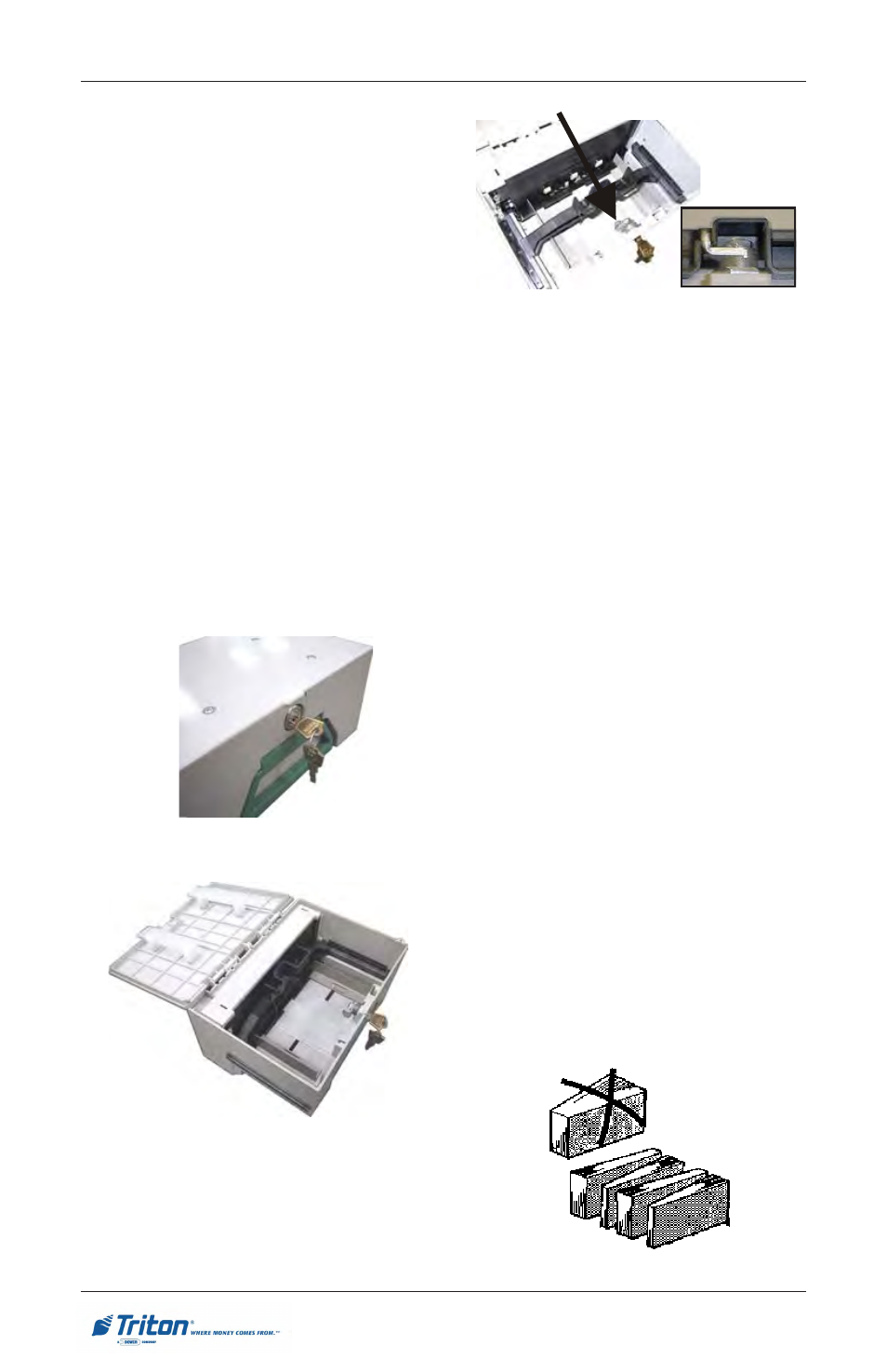 Rl5000 s, Loading the currency cassette | Triton RL5000 User Manual User Manual | Page 58 / 208