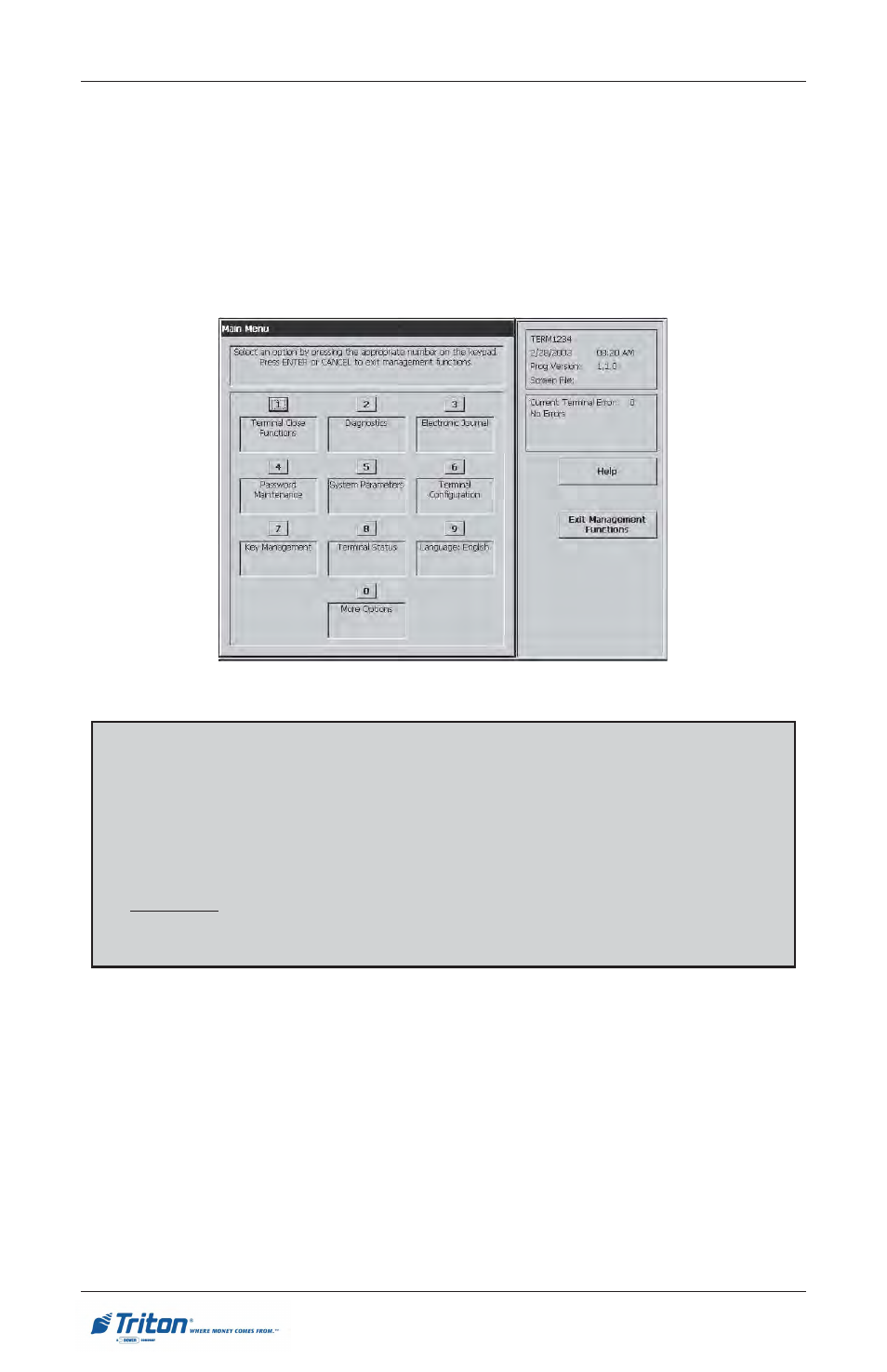 Rl5000 s, Management reports | Triton RL5000 User Manual User Manual | Page 70 / 208
