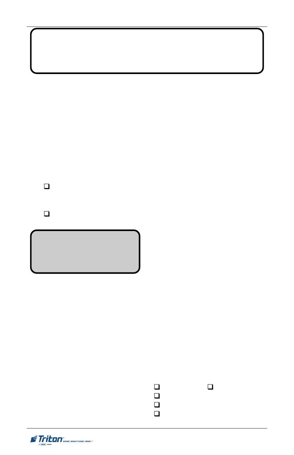Atm e | Triton RL5000 Installation Manual User Manual | Page 16 / 56