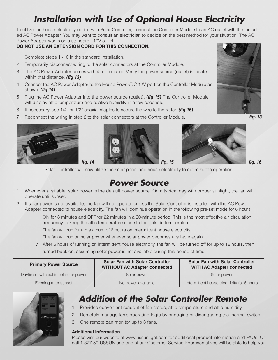 U.S. Sunlight SC5-M Solar Controller Module User Manual | Page 3 / 4