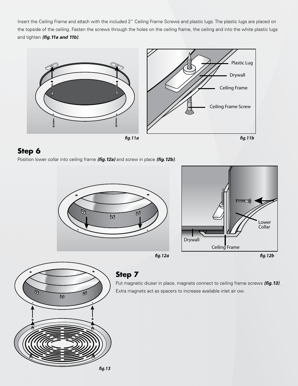 Step 6, Step 7 | U.S. Sunlight 8912VK Garage Ventilation Kit User Manual | Page 3 / 3