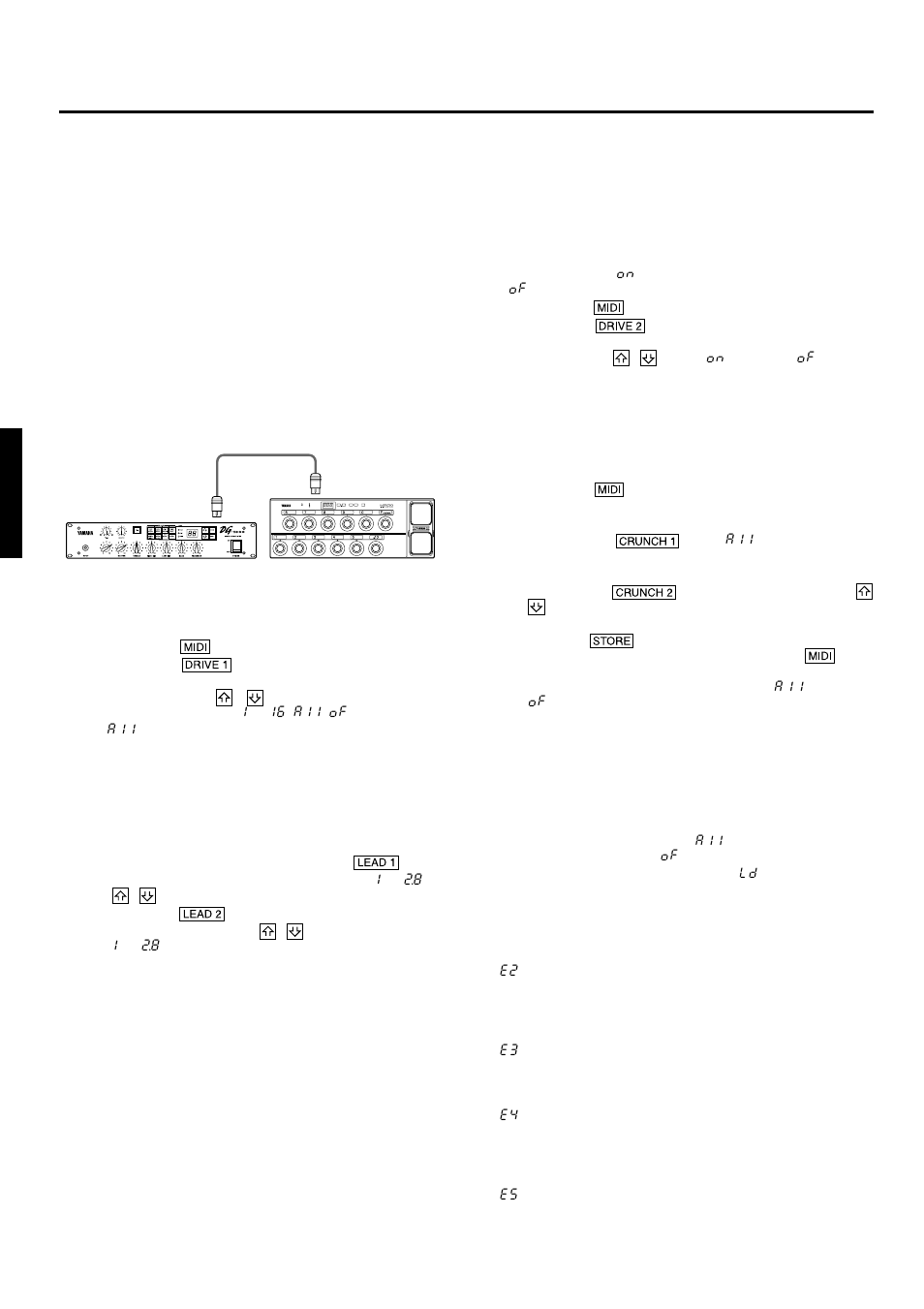Midi-funktionen, Was ist midi, Programmabruf per midi-befehl | Midi-mischfunktion (merge), Midi bulk dump — senden (sicherstellen), Midi bulk dump — empfang (laden), Fehlermeldungen, Über midi-steuerbefehle (control change) | Yamaha DG-1000 User Manual | Page 18 / 20