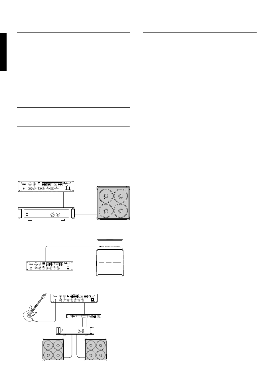 Connecting the dg-1000, Connecting procedure, How to use the dg-1000 | First, acquire sound, Set the trim level, Set the output level, Sound setting | Yamaha DG-1000 User Manual | Page 6 / 20