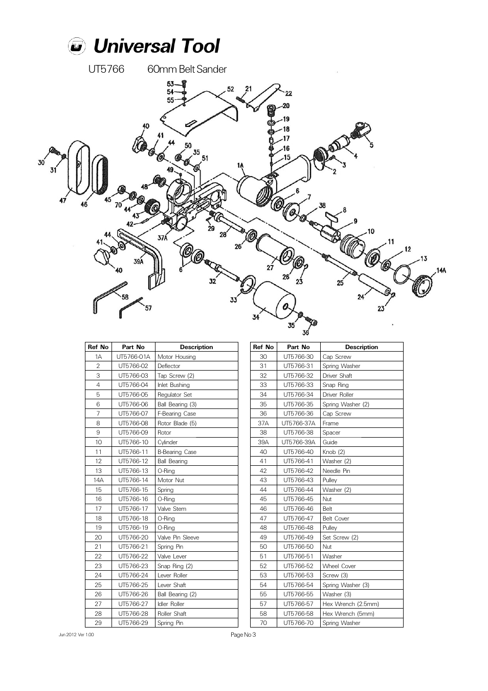 Universal Air Tools UT5766 User Manual | Page 3 / 4