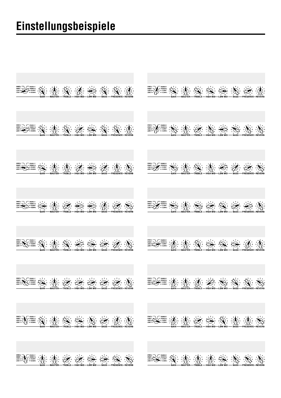 Einstellungsbeispiele | Yamaha DG60-112 User Manual | Page 20 / 40
