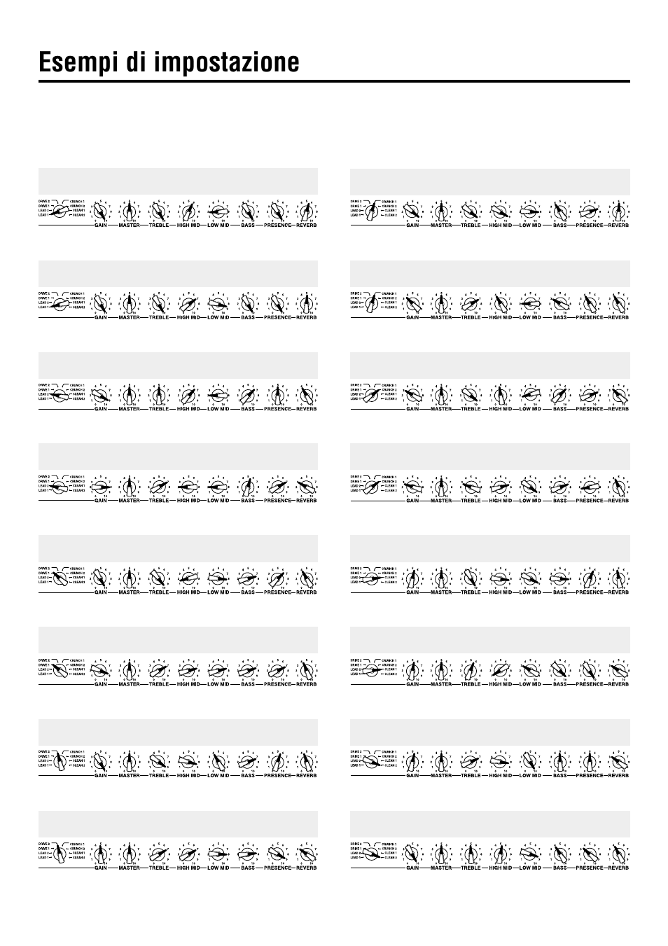 Esempi di impostazione | Yamaha DG60-112 User Manual | Page 32 / 40