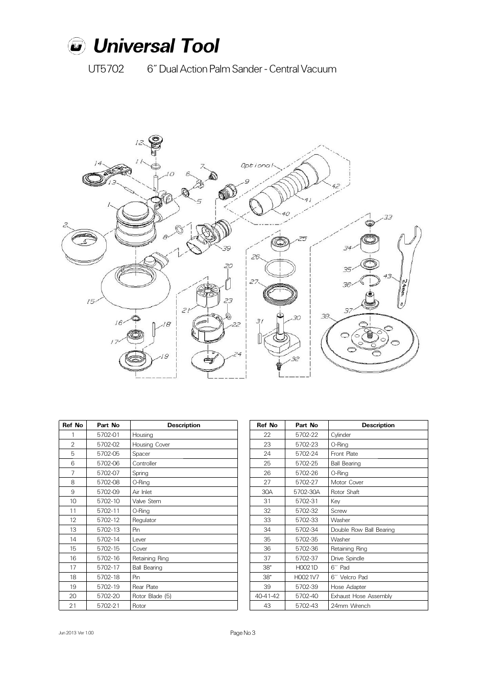 Universal Air Tools UT5702 User Manual | Page 3 / 4