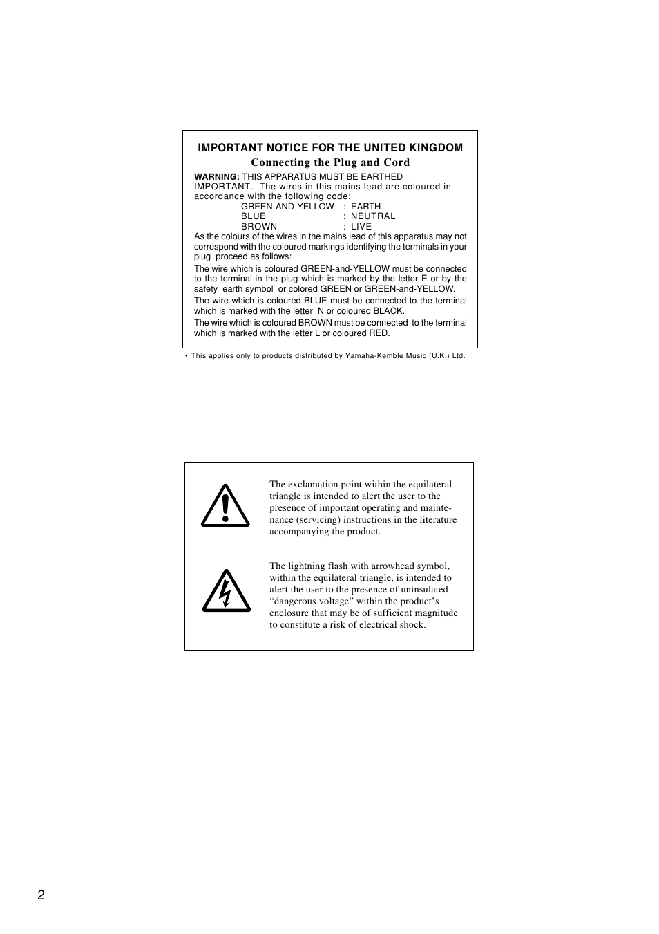 Yamaha DS60-112 User Manual | Page 2 / 22