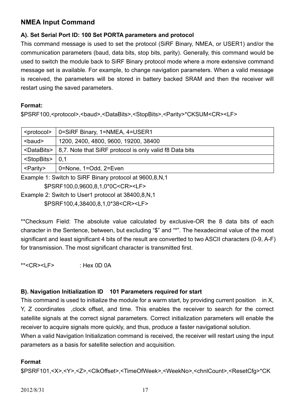 USGlobalsat EB-5318RE User Manual | Page 17 / 24