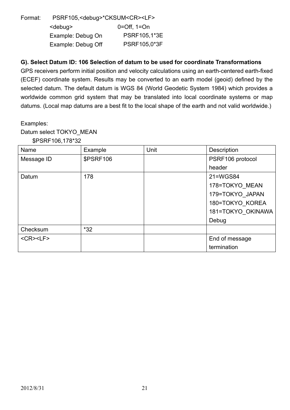 USGlobalsat EB-5318RE User Manual | Page 21 / 24