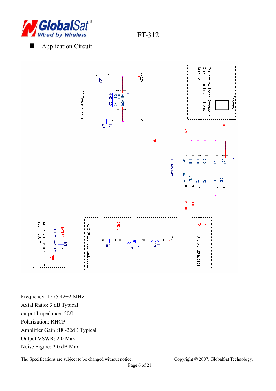 Et-312 | USGlobalsat ET-312 User Manual | Page 6 / 21