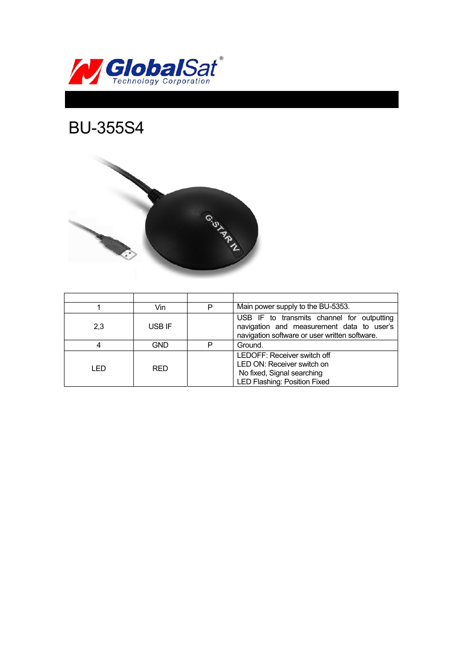 Bu-355s4 | USGlobalsat BR-355-S4 User Manual | Page 14 / 15