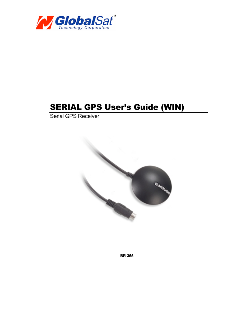 USGlobalsat BR-355 (WIN) User Manual | 13 pages