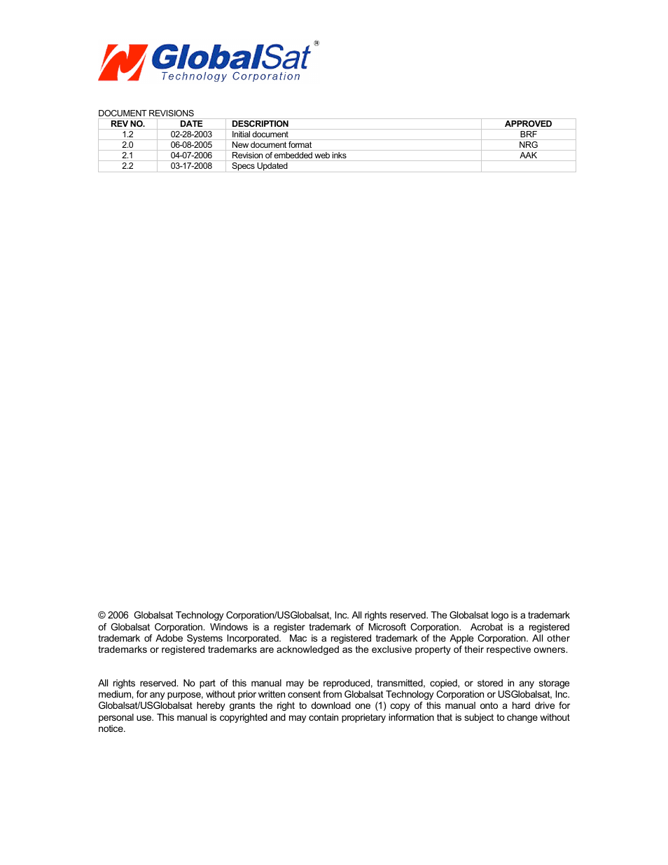 USGlobalsat BR-355 (WIN) User Manual | Page 2 / 13