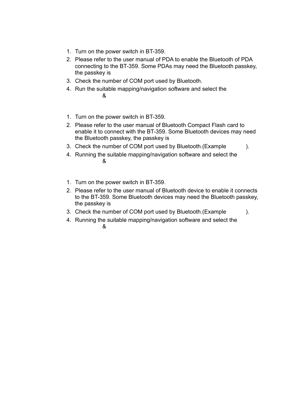 Usage | USGlobalsat BT-359 User Manual | Page 6 / 10