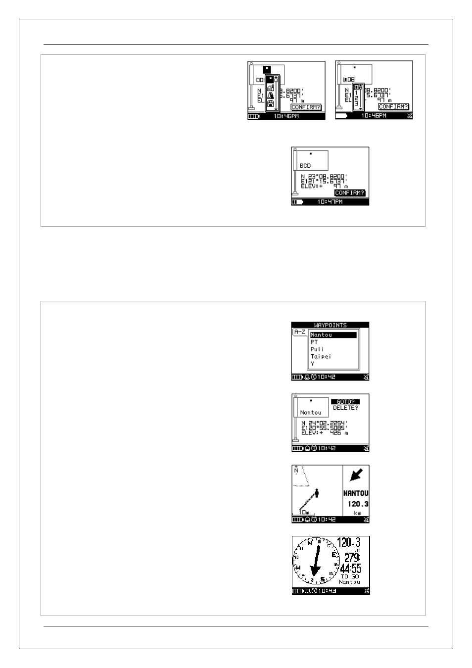 1 list all, 4 find waypoint | USGlobalsat GH-625XT User Manual User Manual | Page 36 / 47